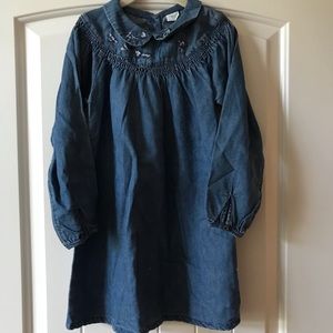 NEXT Co UK 5-6 yrs Jean dress with embroidery